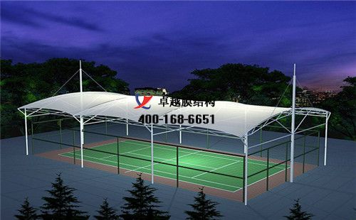   大同膜結(jié)構(gòu)籃球場【燈光籃球場等】工程設計施工案例