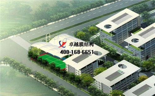 商丘膜結(jié)構(gòu)籃球場【商丘市樂群籃球館等】工程設計施工案例
